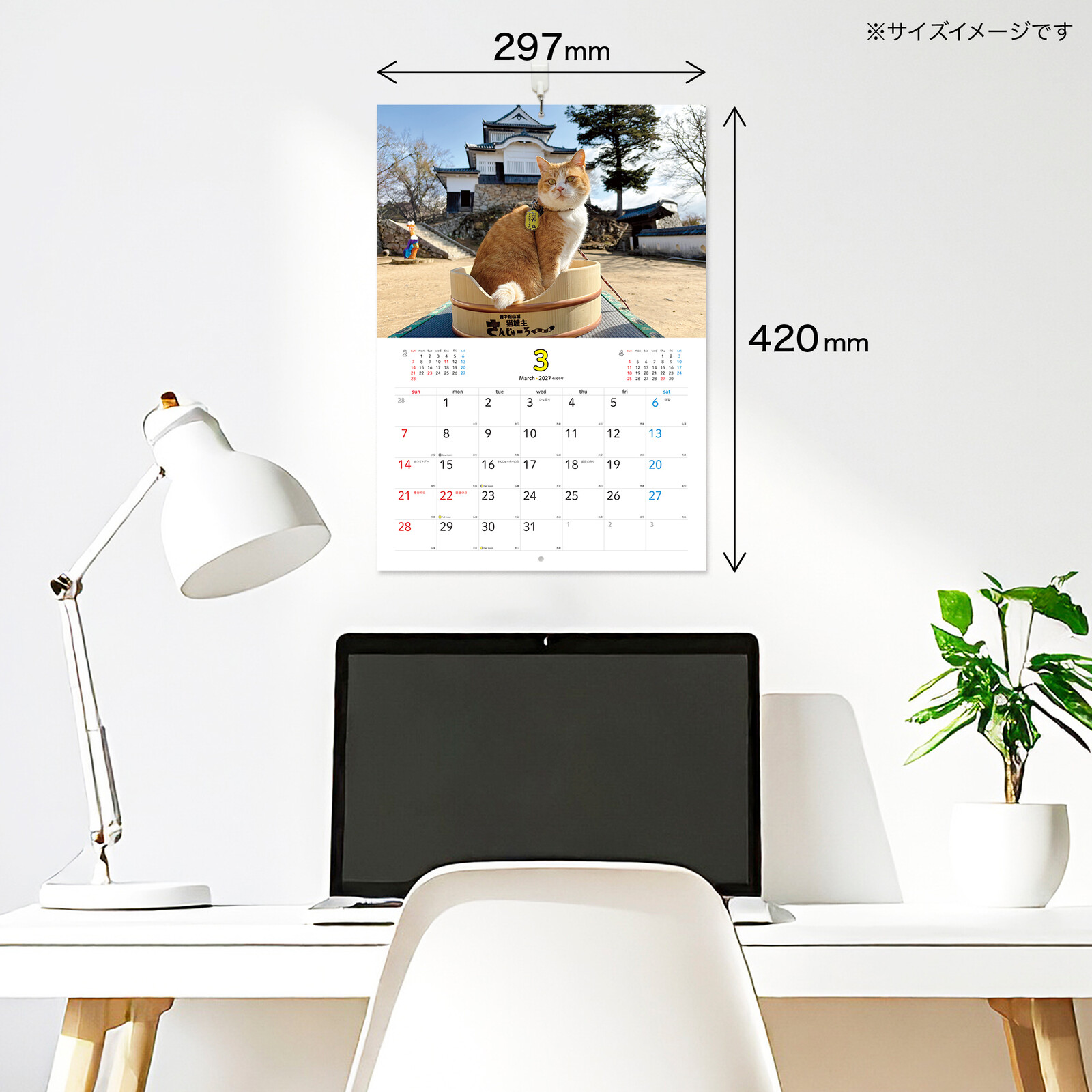 2027 고양이 성주 쥬로 달력 치즈고양이 캘린더 상세 이미지 4