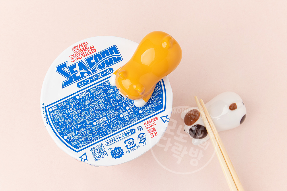 [데꼴] 컵라면 고정 귀여운 젓가락 받침 세트 상세 이미지 2
